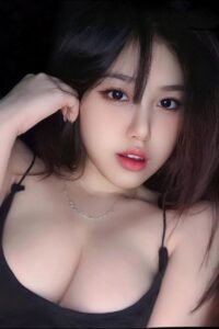 Attractive young woman with dark hair